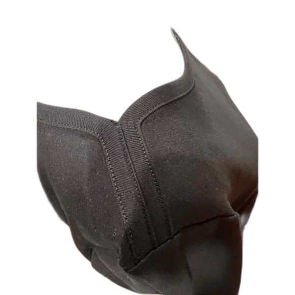 Chico’s 3/4 Sleeve Bateau Neck Tee 100% Cotton Knit Top Solid Black Sz 2 Medium - Picture 3 of 5